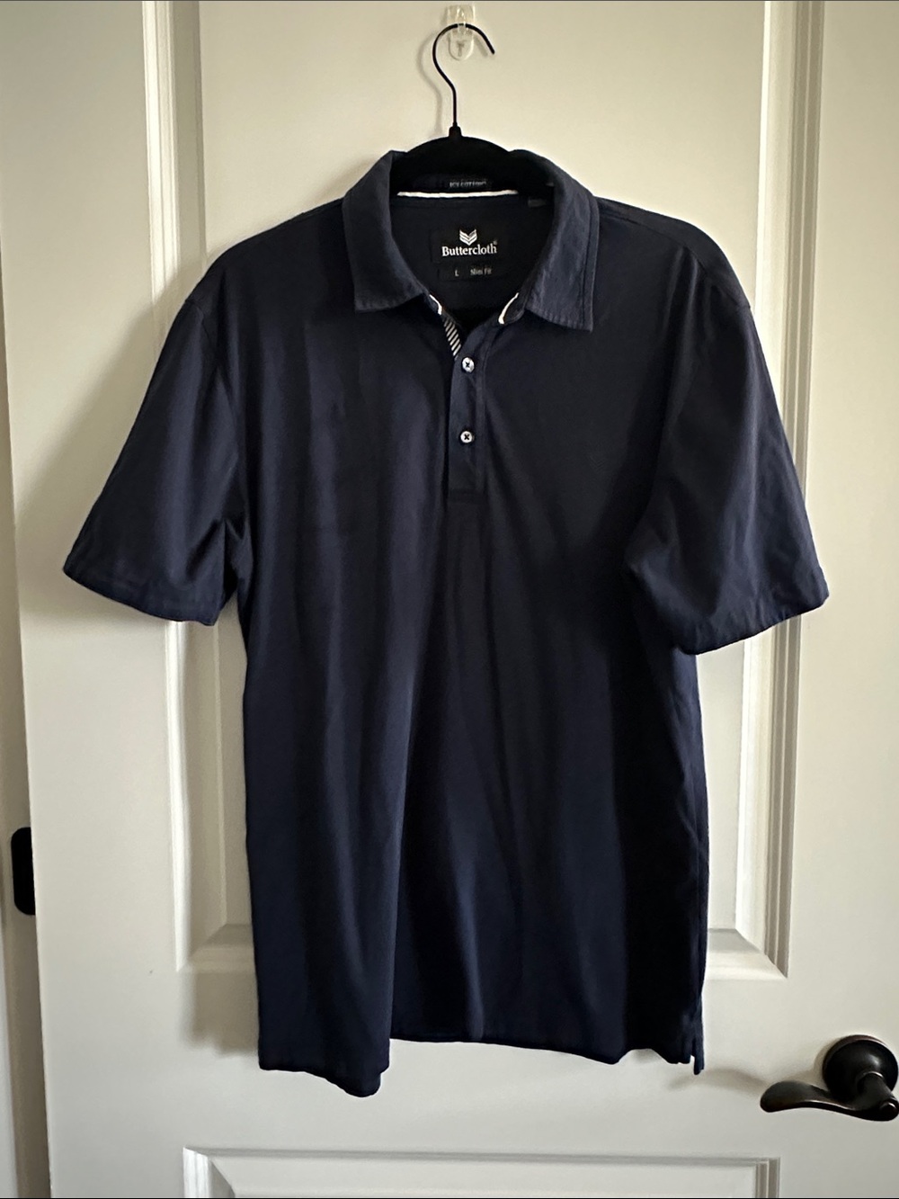 Buttercloth Men's Dark Navy Polo Shirt